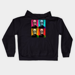 Frankenstein pop art Kids Hoodie